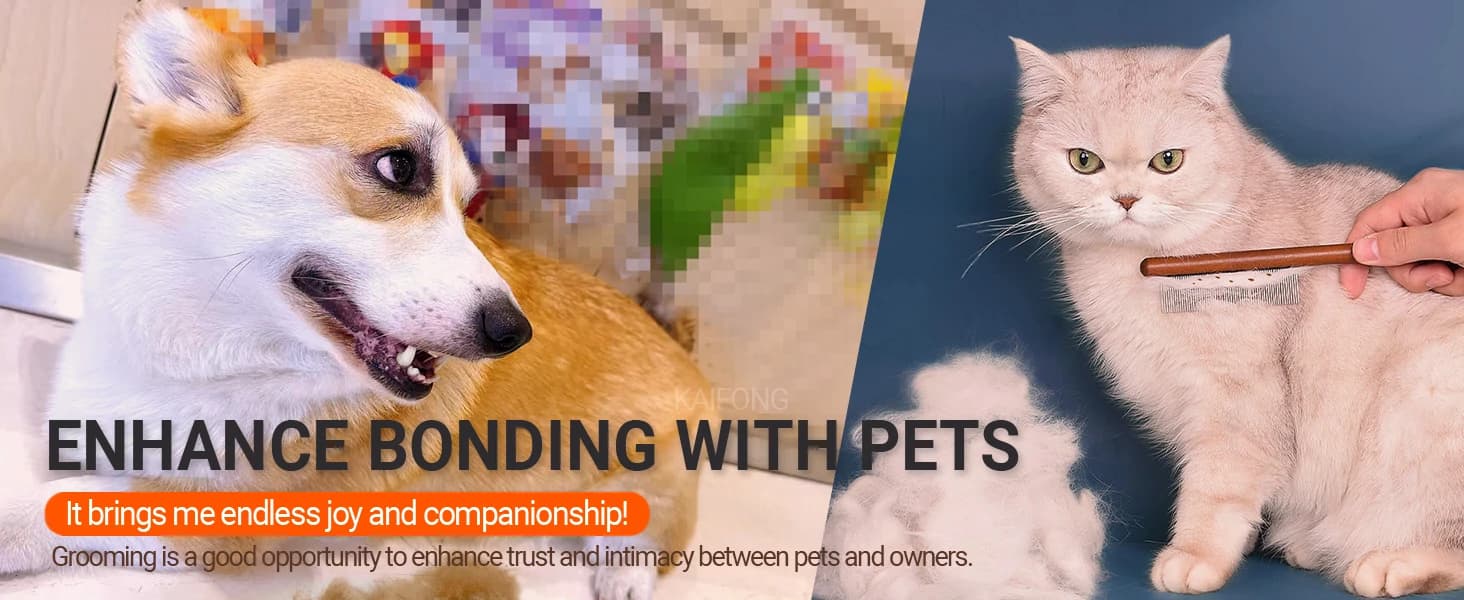 Dematting Comb for Dogs and Cats — Mat Remover and Deshedding Grooming Tool — product details