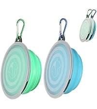 Collapsible Dog Bowl Silicone — 2Pack Macaron Color Pet Travel Bowls — collection imagery