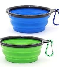Dog Bowls Pet Collapsible Bowl with Cover Lids — collection imagery