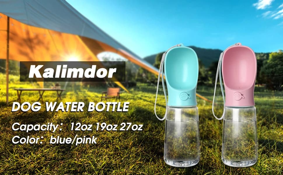 Dog Water Bottle, Leak Proof Portable Puppy Water Dispenser with Drinking Feeder for Pets Outdoor Walking — product details