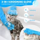 Silicone Pet Grooming Gloves for Washing Cats Dogs Bath Brush