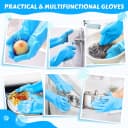 Silicone Pet Grooming Gloves for Washing Cats Dogs Bath Brush