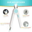 Dog/Cat Nail Clippers with Light - Safe Trimming for Cats and Dogs