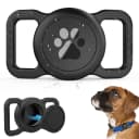 Waterproof Airtag Holder for Dog Collar — Black
