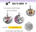 Colorful Dog Tags Personalized