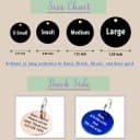 Personalized Pet ID Tags — Custom Stainless Steel Dog and Cat Tags (Circle)