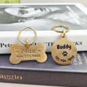 Personalized Brass Dog Tag — Custom Engraved Pet ID Tag