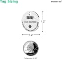 Personalized Stainless Steel QR Code Pet ID | Dog and Cat Collar Tag | Online Profile | Scanned Location Alert