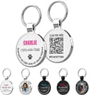 Personalized QR Code Pet ID | Dog and Cat Collar Tag | Online Profile with Instant Scanned Location Alert Email