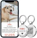 Personalized QR Code Pet ID | Dog and Cat Collar Tag | Online Profile with Instant Scanned Location Alert Email