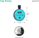 Silent Silicone QR Code Pet ID | Personalized Dog and Cat Collar Tag | Online Profile with Scanned Location