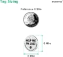 Stainless Steel QR Code Dog ID Tags Cat Tags — Pet Online Profile - Scan QR Receive Instant Pet Location Alert