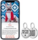 Stainless Steel QR Code Dog ID Tags Cat Tags — Pet Online Profile - Scan QR Receive Instant Pet Location Alert