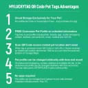Stainless Steel QR Code Dog ID Tags Cat Tags — Pet Online Profile - Scan QR Receive Instant Pet Location Alert