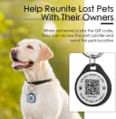 ADVENTUREMORE Pet ID Tag-2pcs QR Code Tag & Smart ID Tag Small Personalized Name Plate with Online Profile