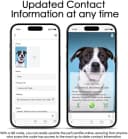 ADVENTUREMORE Pet ID Tag-2pcs QR Code Tag & Smart ID Tag Small Personalized Name Plate with Online Profile