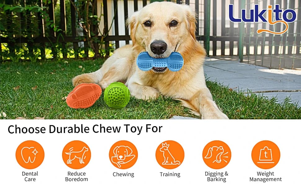 Dog Chew Toys 3 Pack for Aggressive Chewers — product details