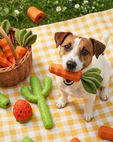 Dog Chew Toys for Aggressive Chewers — Rubber Squeaky Dog Toys — collection imagery