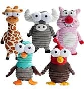 Dog Squeaky Toys — 5 PCS Crinkle Plush Dog Toys — collection imagery