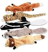 Unstuffed Woodland Squeaky Dog Toys — 5 Pack — collection imagery