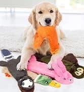Unstuffed Woodland Squeaky Dog Toys — 5 Pack — collection imagery