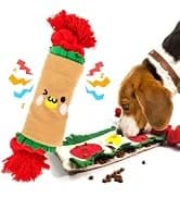 Dog Puzzle Enrichment Toy — Squeaky Crinkle Plush Turtle Puppy Toy — collection imagery