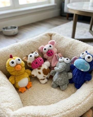 5 Pack Plush Squeaky Dog Toys for Small Dog — collection imagery