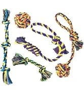 Large Tough Chew Toys for Aggressive Chewers — 9 Pack Dog Rope Toys — collection imagery