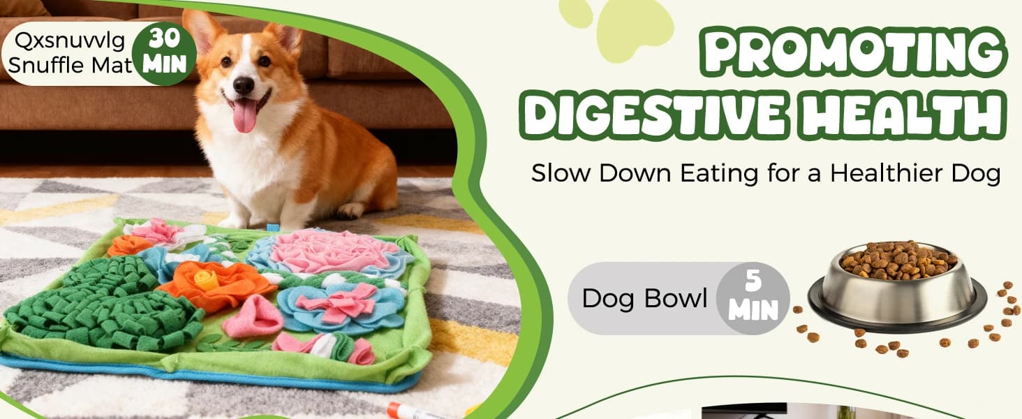 Snuffle Mat for Dogs — Slow Feeder Interactive Puzzle Dog Food Mat — product details