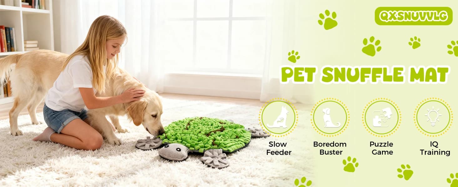 Snuffle Mat for Dogs — Boredom Relief Interactive Feeder — Snuffle Mat for Dogs