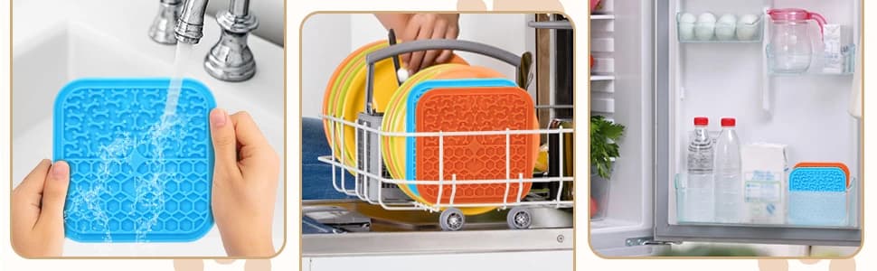 Lick Mat for Dogs - Slow Feeder Licking Mat with Suction Cups for Peanut Butter — collection imagery