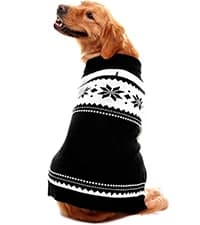 Cable Knit Turtleneck Dog Sweater with Leash Opening — collection imagery
