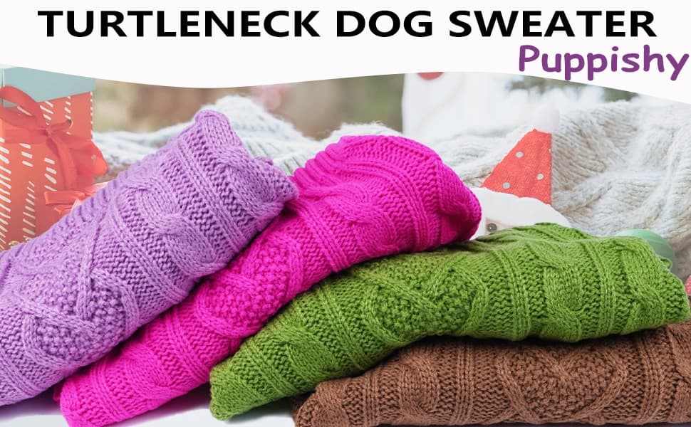 Sleeveless Turtleneck Knit Sweater for Small Dogs and Cats — product details