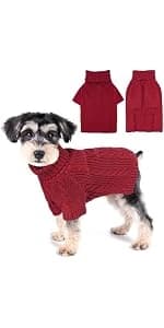 Sleeveless Turtleneck Knit Sweater for Small Dogs and Cats — product details