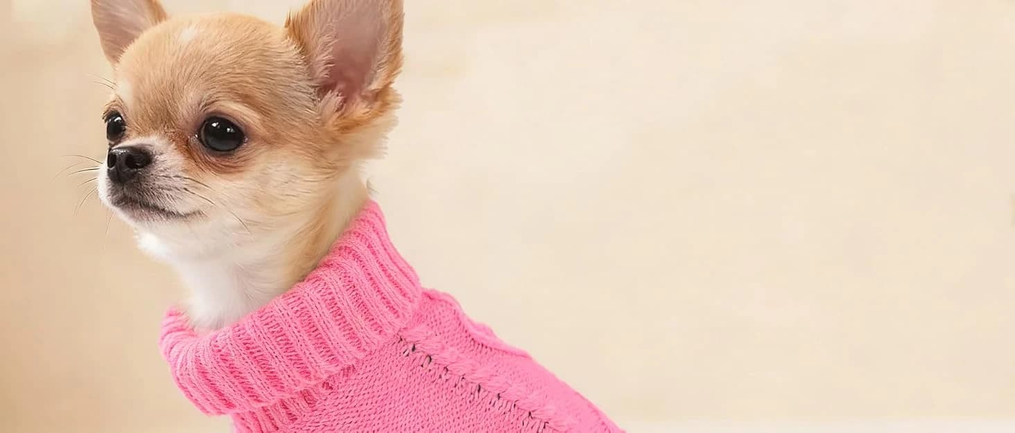 2 Pack Dog Sweaters for Small Dogs — Chihuahua Yorkie Sweater — collection imagery