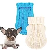 2 Pack Dog Sweaters for Small Dogs — Chihuahua Yorkie Sweater — collection imagery