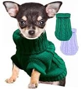 2 Pack Dog Sweaters for Small Dogs — Chihuahua Yorkie Sweater — collection imagery