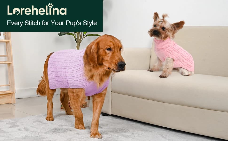 Dog Sweater 2 Pack for Small Dogs — product details