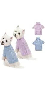 Dog Sweater 2 Pack for Small Dogs — product details