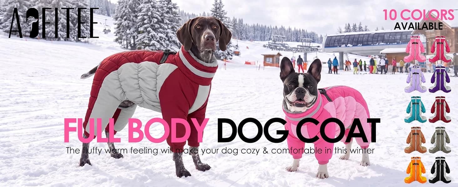 Full Body Dog Coat Warm Fleece Dog Winter Jacket for Small Dogs S — product details