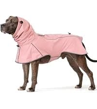 Reflective Dog Rain Coat - Waterproof Adjustable Pet Raincoat Jacket — Lightweight Hooded Dog Rain Coat Poncho — collection imagery