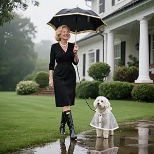Clear Dog Rain Poncho for Small and Medium Dogs — collection imagery