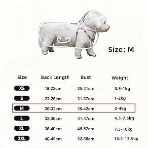 Clear Dog Rain Poncho for Small and Medium Dogs — collection imagery