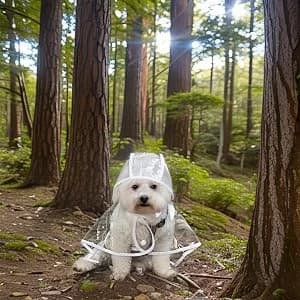 Clear Dog Rain Poncho for Small and Medium Dogs — collection imagery