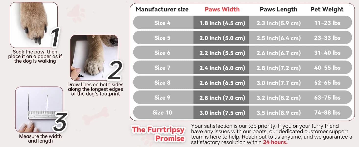 Dog Boots — Rugged Anti-Slip Sole Paw Protectors for Medium and Large Dogs — product details