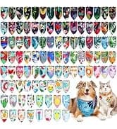 100 Pcs Paw Dog Bandanas Bulk Pet Paw Grooming Bandanas for Dogs — collection imagery