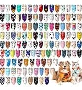 100 Pcs Paw Dog Bandanas Bulk Pet Paw Grooming Bandanas for Dogs — collection imagery