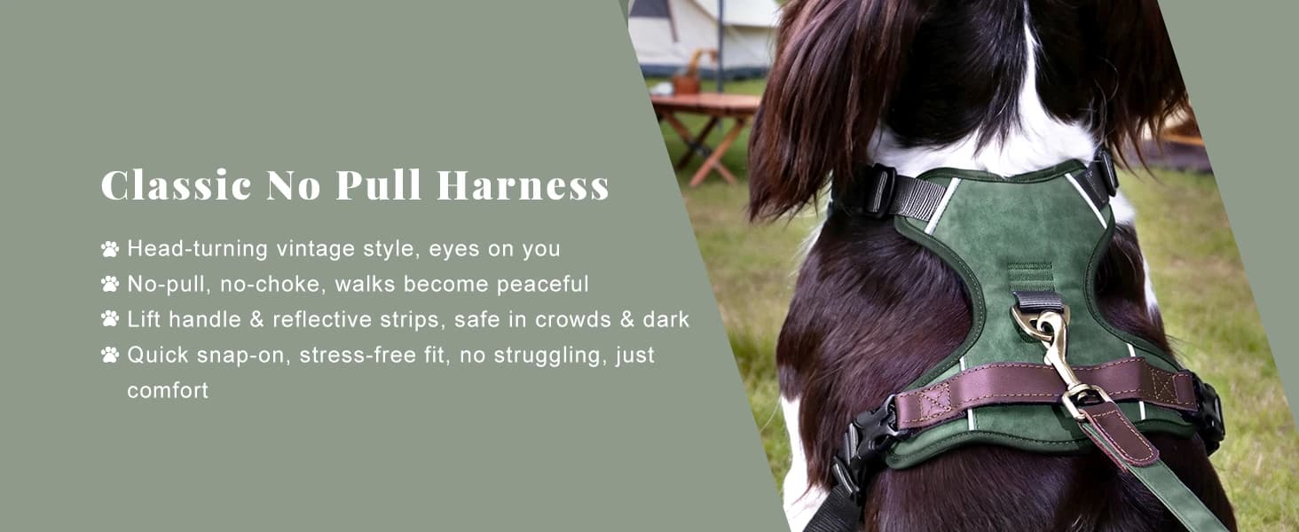 PU Leather Dog Collar for Medium Dogs — Soft Nylon Lining — product details