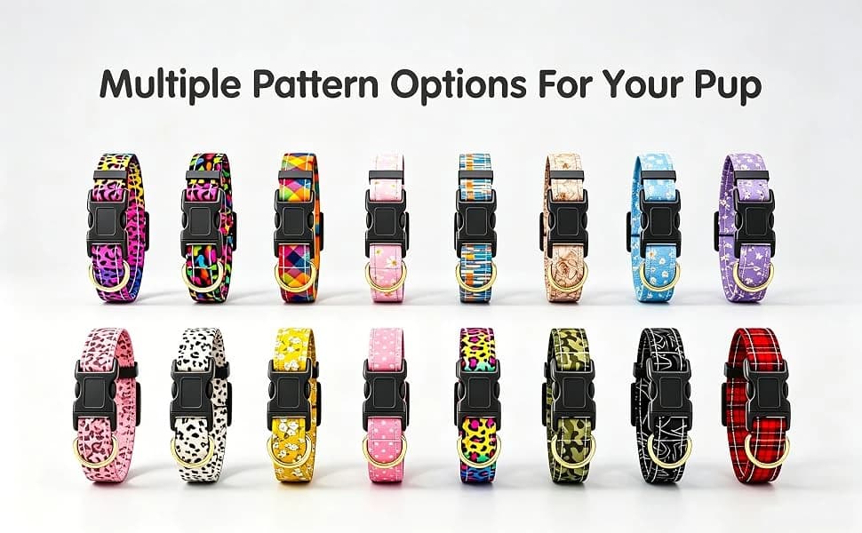 Adjustable and Reflective Dog Collar for Medium Dogs — product details