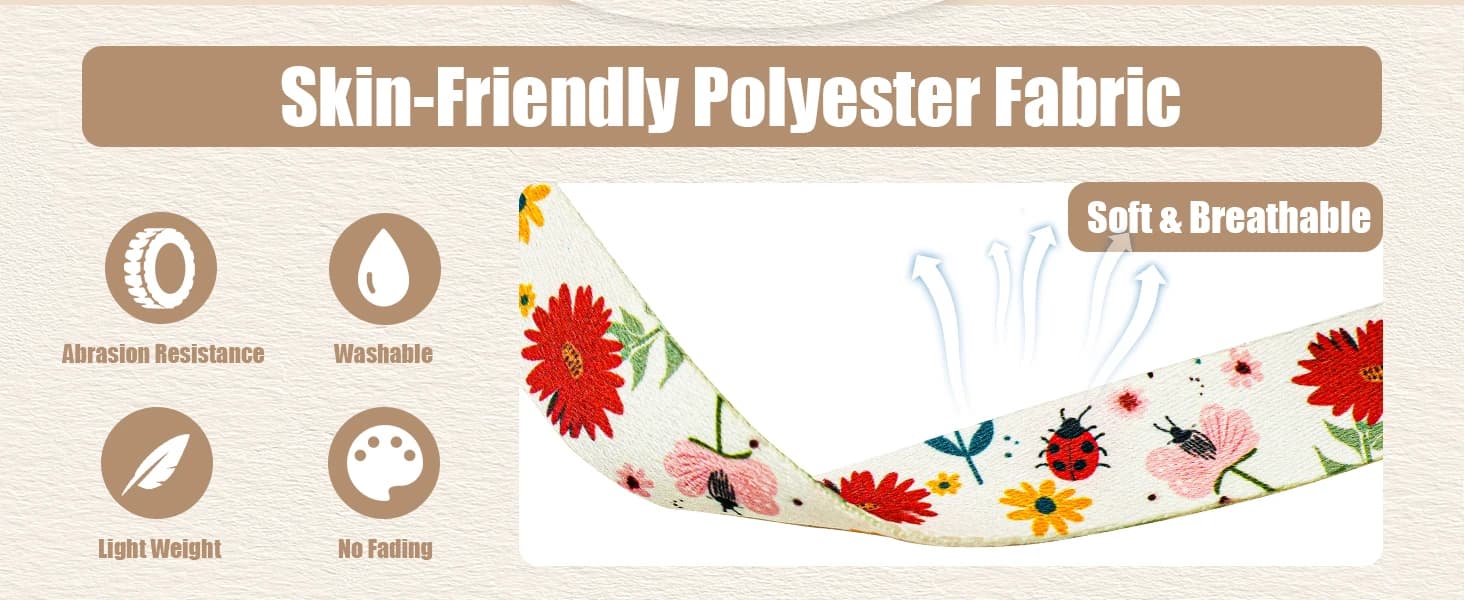 Dog Collar Cute and Soft Nylon Puppy Collar Girl Dogs — Adjustable Dog Collars for Medium Dogs — product details